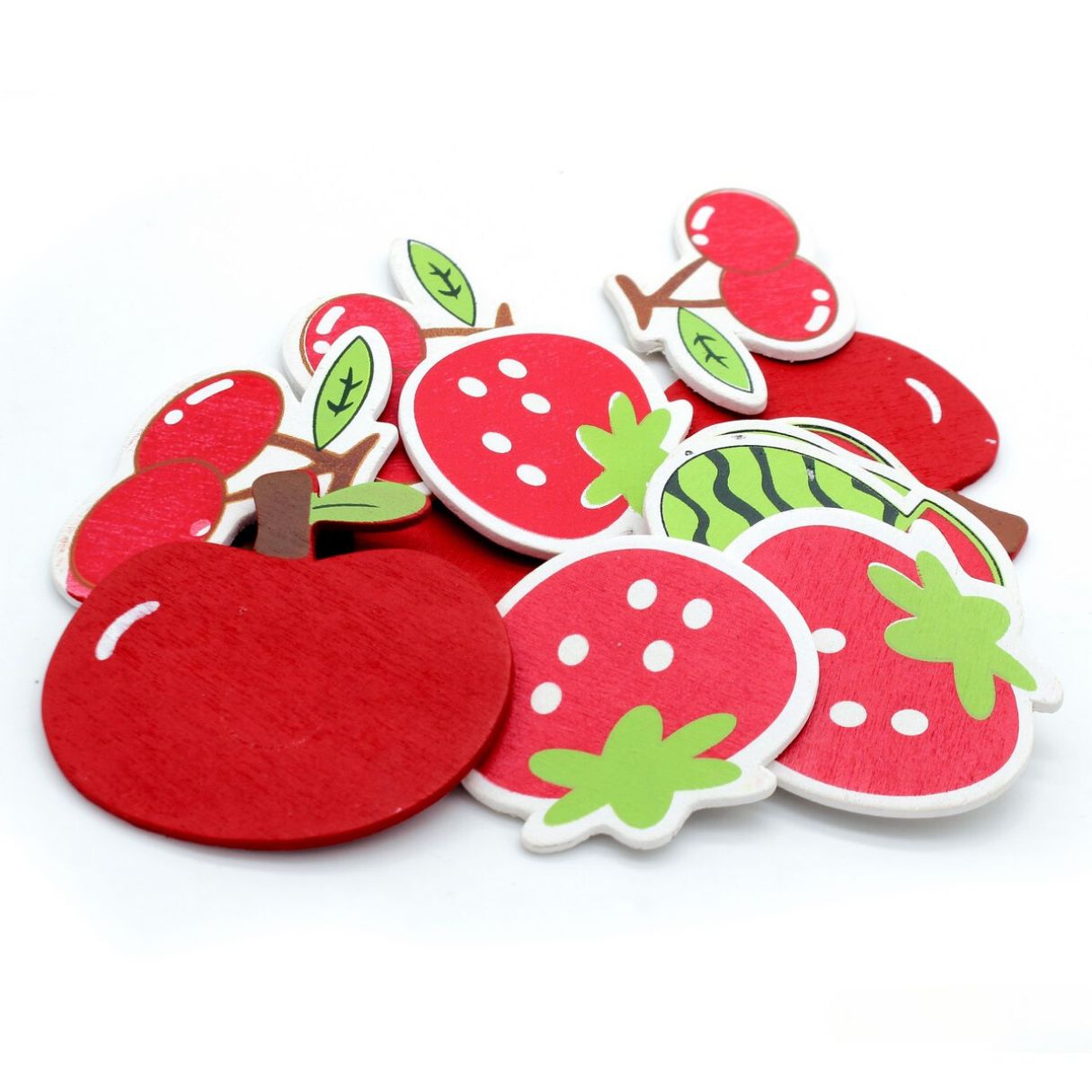 Wooden Mix Fruit Cut Outs | Pack Of 12 Pieces
