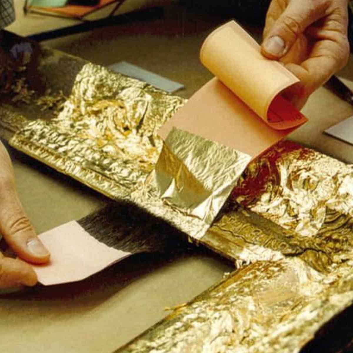 Gilding Gold Foil Paper (Pack Of 25 Sheets) (3x3 Inch)
