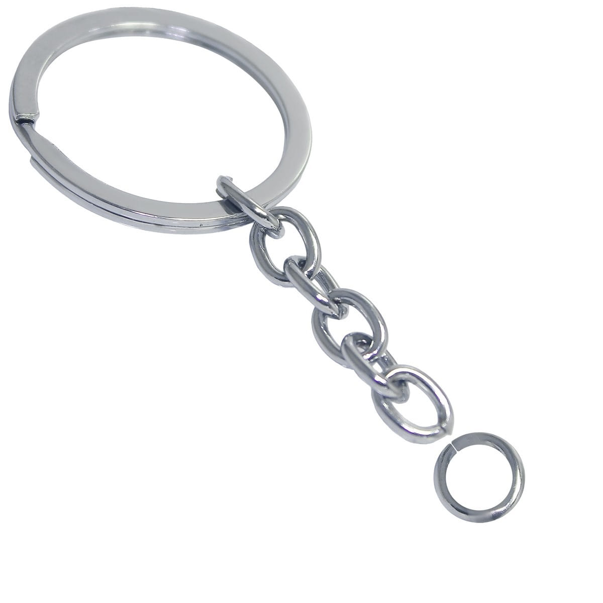 Keychain Ring Silver | Pack Of 12