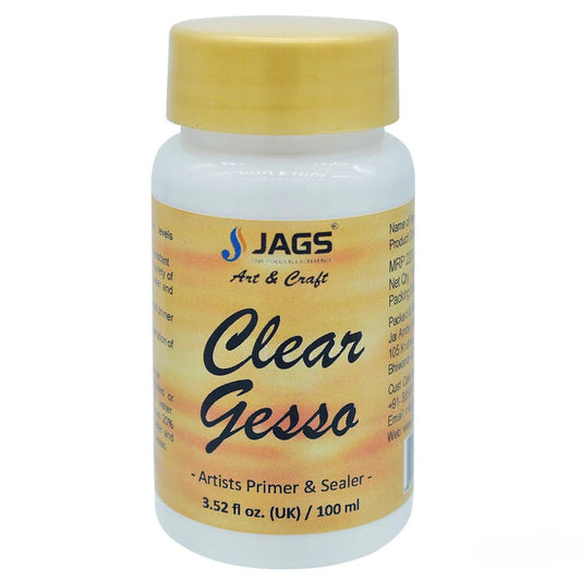 JAGS Artist Clear Gesso 100 Ml | Primer And Sealer For Artists