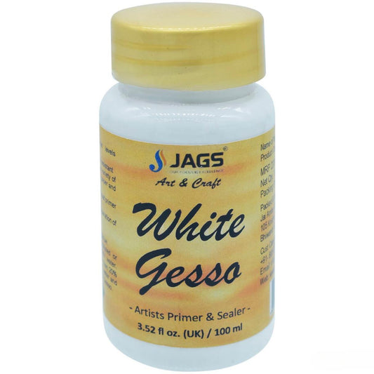 JAGS Artist White Gesso 100 Ml | Premium Primer And Sealer For Artists