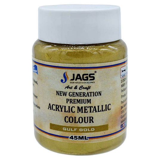Premium Acrylic Metallic Colour | Gulf Gold | 45ml