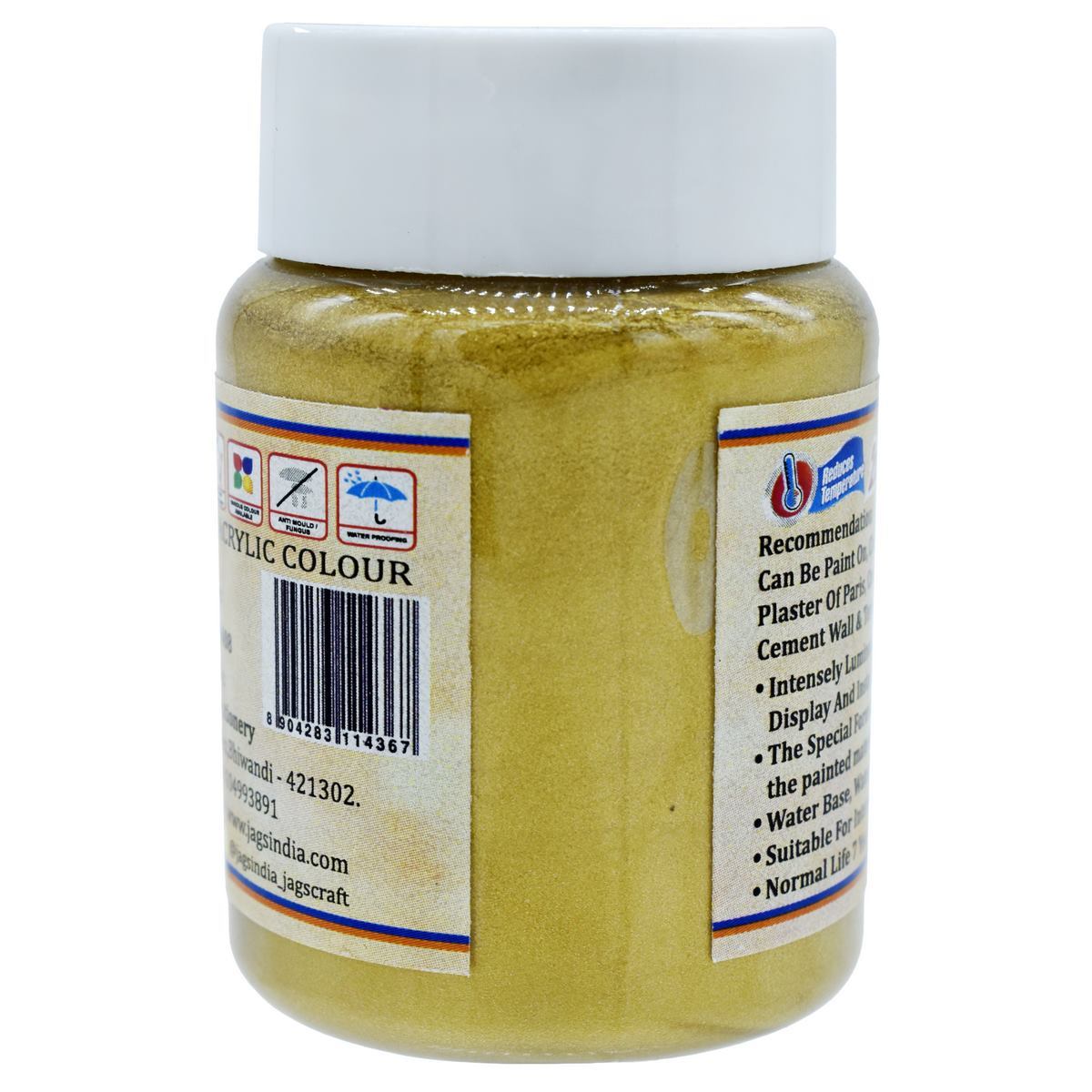 Premium Acrylic Metallic Colour | Gulf Gold | 45ml