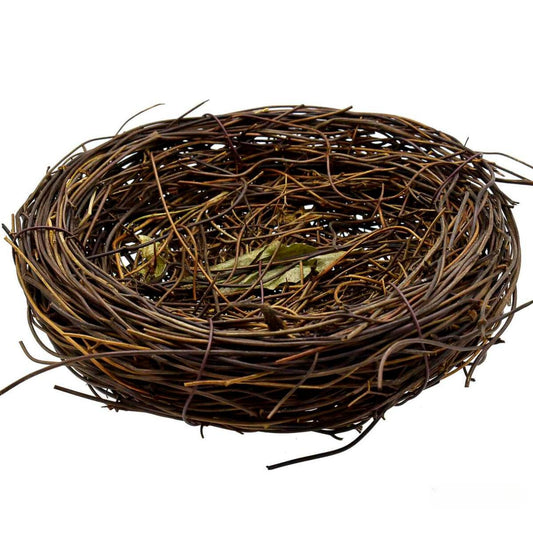 Handmade Bird Nest Round | 12 Cm | Brown