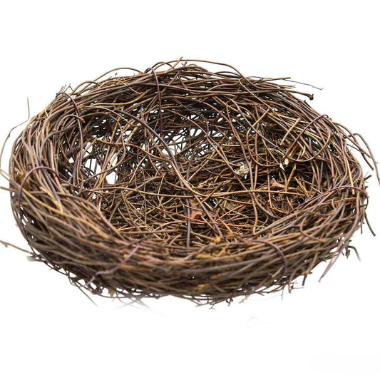 Handmade Bird Nest Round | 15 Cm | Brown