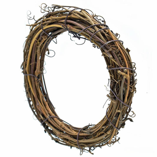 Handmade Vine Wreath Ring | 12 Cm | Brown