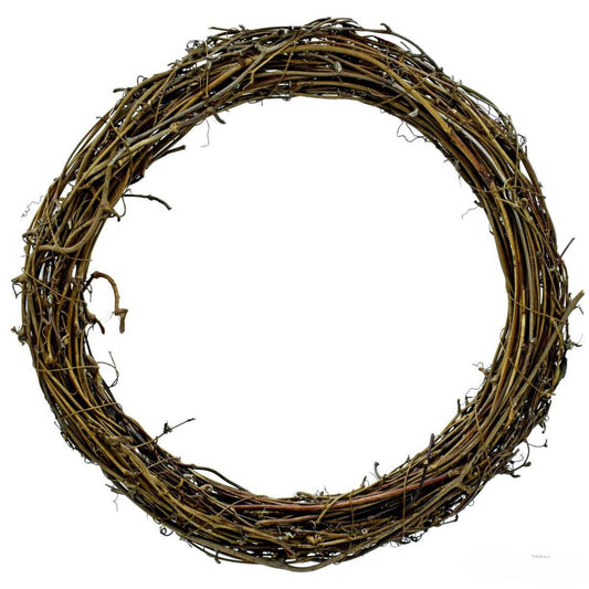 Handmade Vine Wreath Ring | 30 Cm | Brown