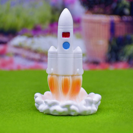 Miniature White Space Rocket | Pack Of 1 | 4x0.5x7 Cm