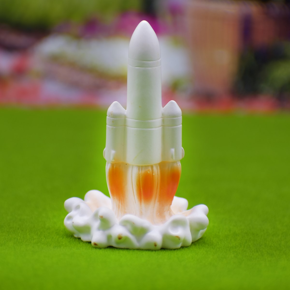 Miniature White Space Rocket | Pack Of 1 | 4x0.5x7 Cm