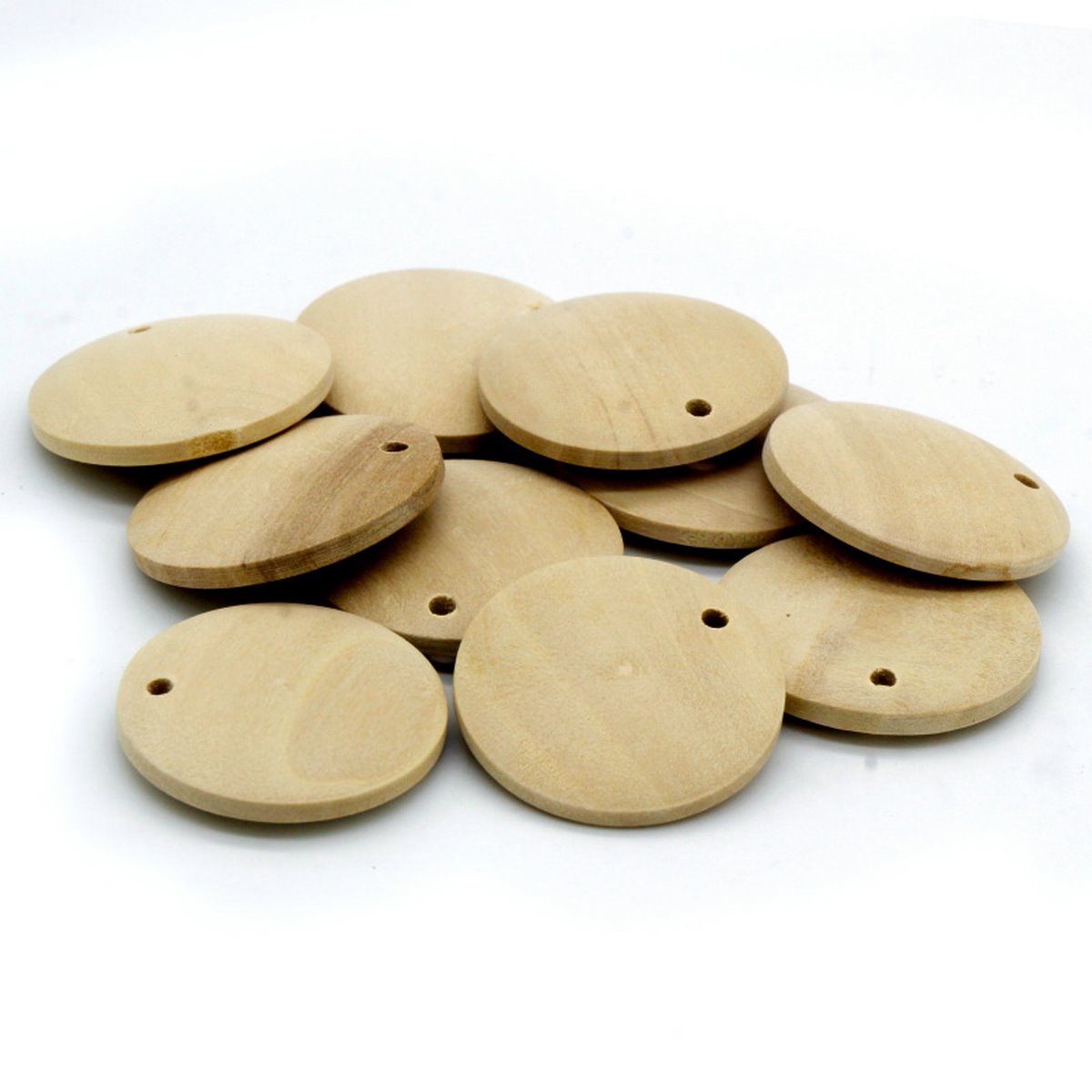 Wooden Pendant | 25 Mm | Pack Of 10