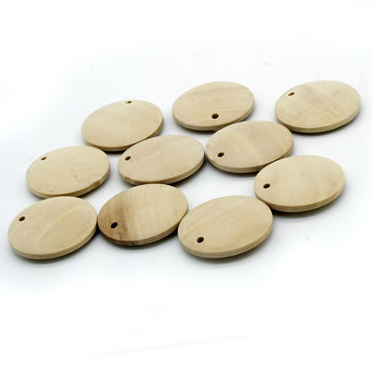 Wooden Pendant | 25 Mm | Pack Of 10