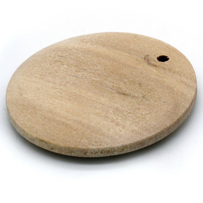 Wooden Pendant | 35 Mm | Pack Of 6