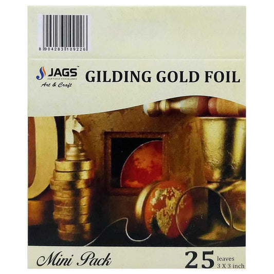Gilding Gold Foil Paper (Pack Of 25 Sheets) (3x3 Inch)