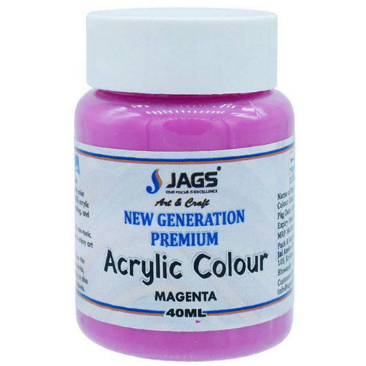 Premium Acrylic Colour Paint | Magenta | 40 Ml