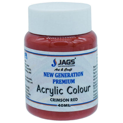 Premium Acrylic Colour Paint | Crimson Red | 40 Ml