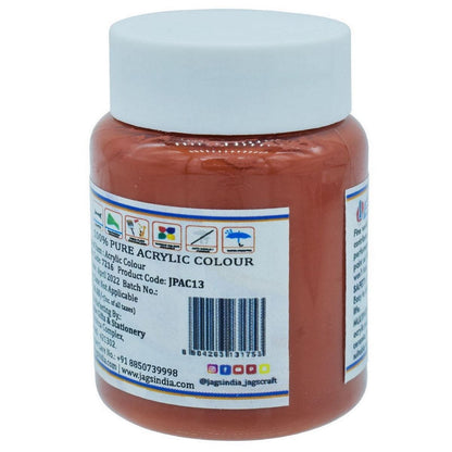 Premium Acrylic Colour Paint | Burnt Sienna Brown | 40 Ml