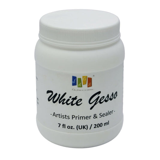 JAGS Artist White Gesso 200 Ml | Premium Primer And Sealer For Artists