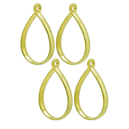 Drop Shape Bezels Pack Of 4 | Gold | Pendant Earrings For Resin Art