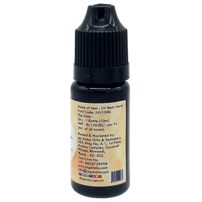 Crystal Clear UV Resin - 10 Ml - Hard Transparent Glue