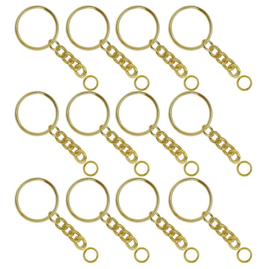 Keychain Ring Gold | Pack Of 12