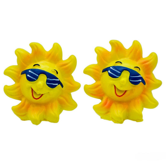 Miniature Model Sun | Pack Of 2 | 3x2.5x3.5 cm | Dollhouse Decor And Accessories