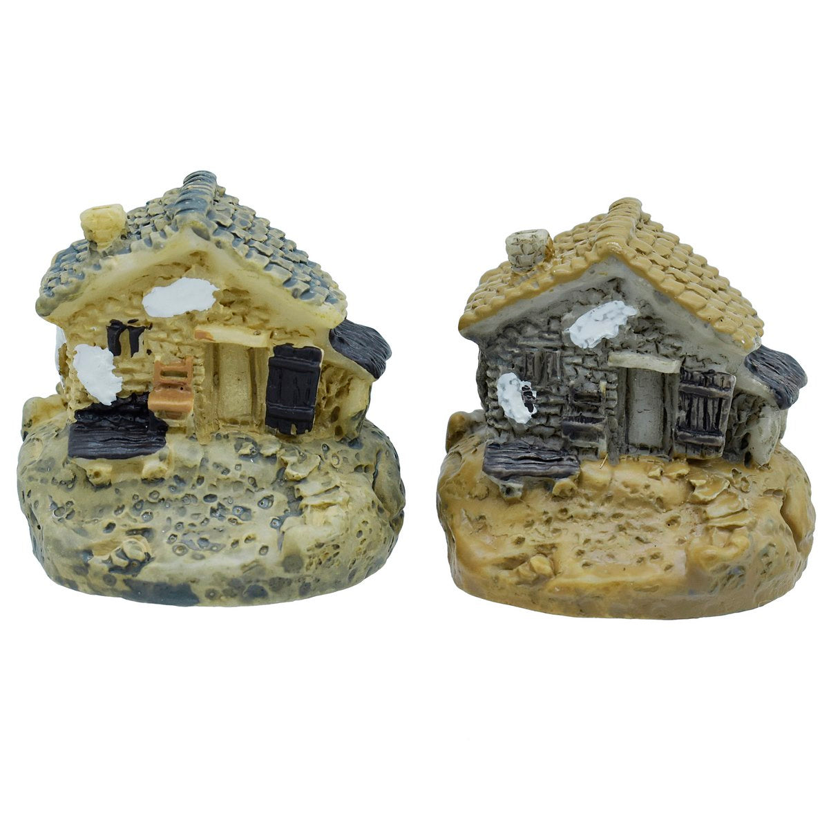 Miniature Model Garden House | Pack Of 2 | 3x3.5x3 cm | Dollhouse Decor And Accessories