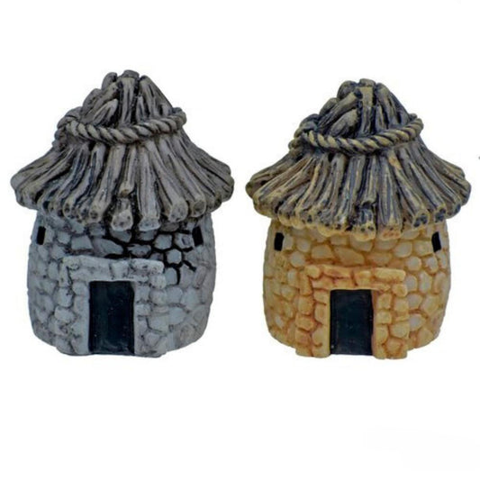Miniature Model Garden House | Pack Of 2 | 3x3.5x2.5 cm | Dollhouse Decor And Accessories
