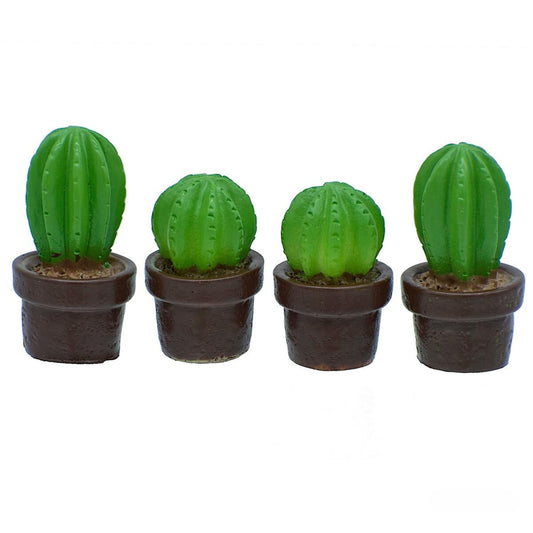 Miniature Artificial Plant Pots Pack Of 4| 1 Inch