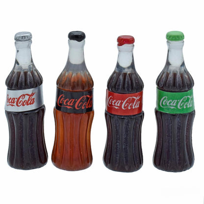 Miniature Cola Bottle Pack Of 4 | 1x1x3 Cm | Dollhouse Decor And Accessories