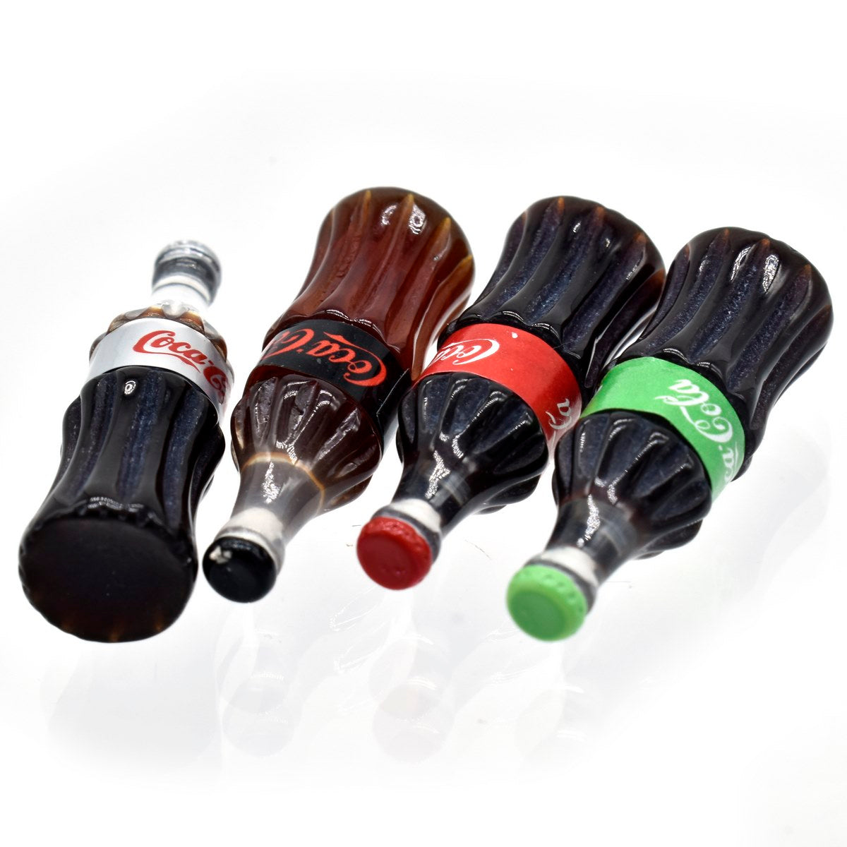 Miniature Cola Bottle Pack Of 4 | 1x1x3 Cm | Dollhouse Decor And Accessories