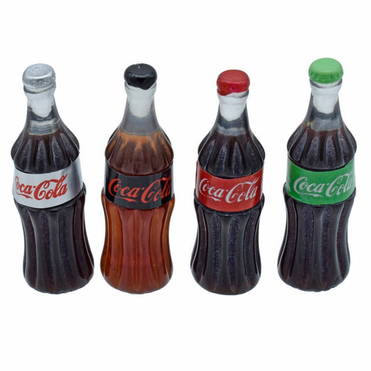 Miniature Cola Bottle Pack Of 4 | 1x1x3 Cm | Dollhouse Decor And Accessories