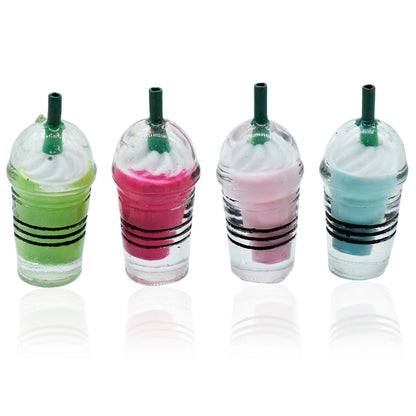 Miniature Milkshake Pack Of 4 | 1x1x3.5 Cm | Dollhouse Decor And Accessories