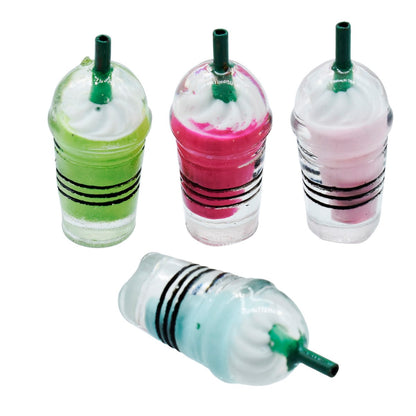Miniature Milkshake Pack Of 4 | 1x1x3.5 Cm | Dollhouse Decor And Accessories