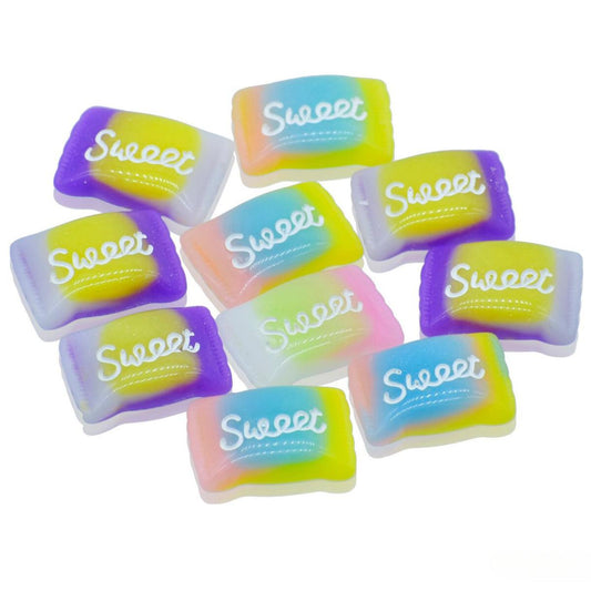 Miniature Model Sweet Candy | Pack Of 10 | 2.5x1.5x0.5 Cm | Dollhouse Decor And Accessories