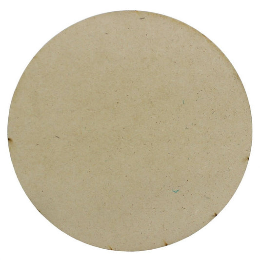 Round MDF Board For Lippan Art And Mandala Art | 4 Mm Thick | Pack Of 4 | 6 Inch