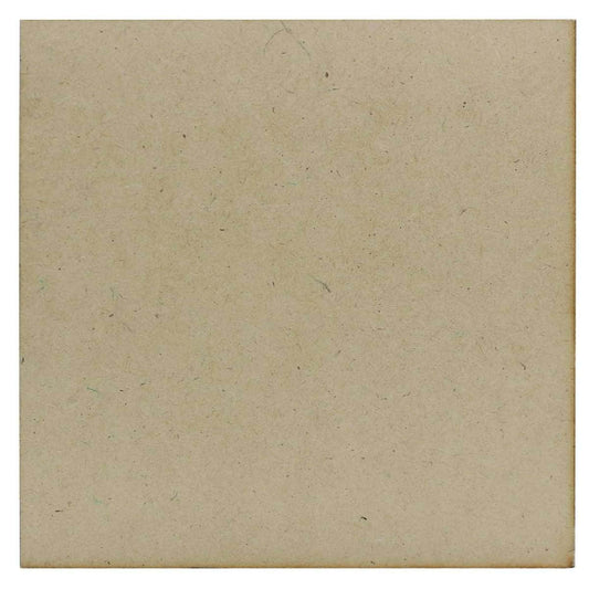 Square MDF Board For Lippan Art And Mandala Art | 4 Mm Thick | Pack Of 4 | 10 Inch