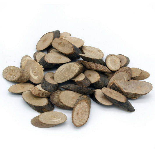 Oval Unfinished Wood Slices | 1 inch Small 50GM