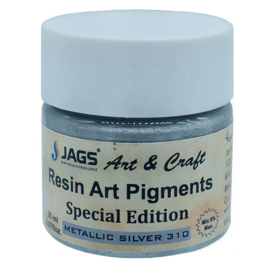 JAGS Opaque Metallic Silver Pigment Paste For Resin Art | 20 Ml