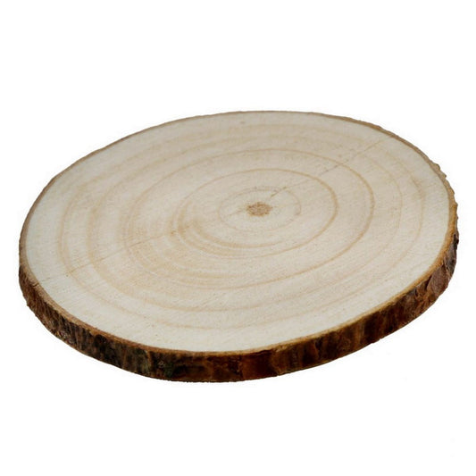 Unfinished Natural Wood Slice With Bark | Size: 6 Cm | 0.5 Cm Thick